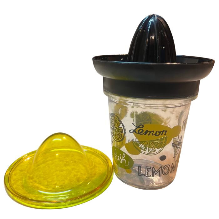 Glass Lemon Squeezer with Lid – Fresh Lemon Design