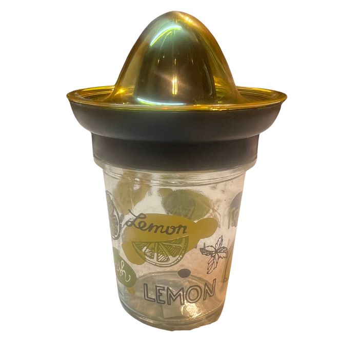 Glass Lemon Squeezer with Lid – Fresh Lemon Design