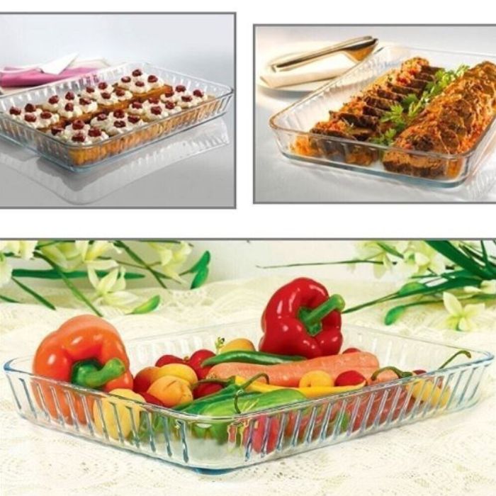 Pasabahce Borcam Rectangular Glass Baking Dish – 3.8L