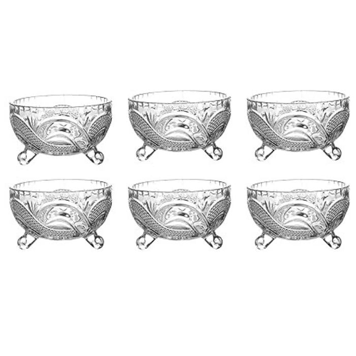 Deli Glassware Small Glass Bowl Set – 6-Piece