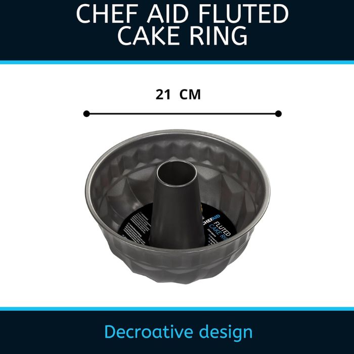 Chef Aid Fluted Cake Ring – 21cm