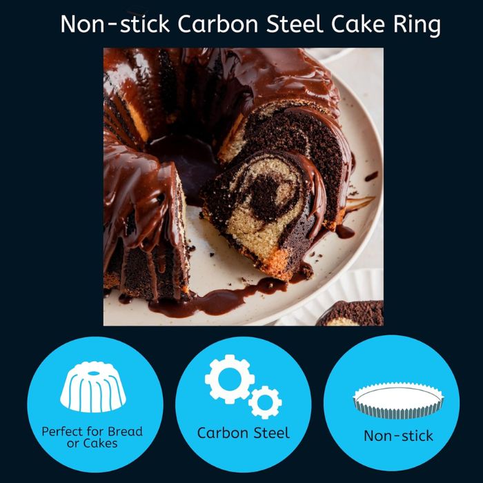 Chef Aid Fluted Cake Ring – 21cm