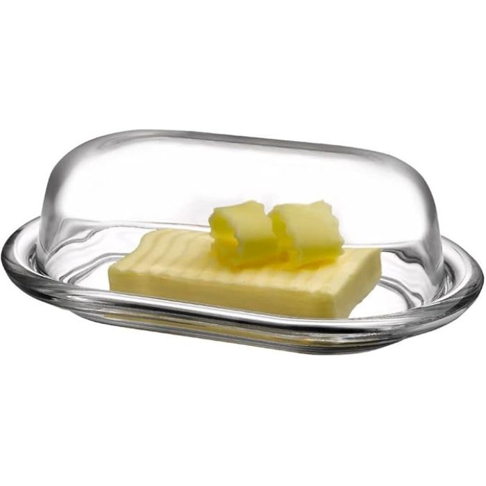 Paşabahçe Glass Butter Dish