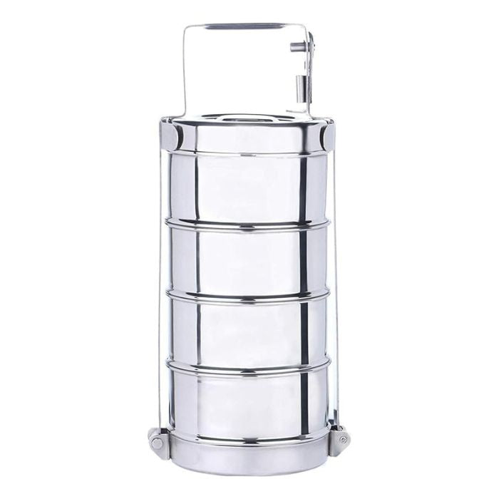 Stainless Steel Tiffin Carrier 4-Tier, 10x4