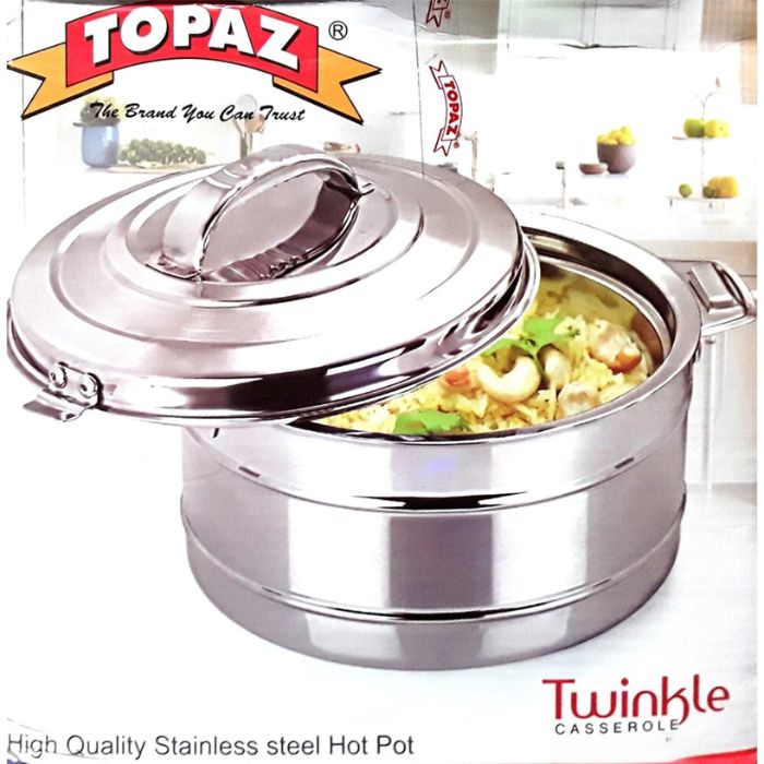Topaz Twinkle Stainless Steel Hot Pot -5000ml