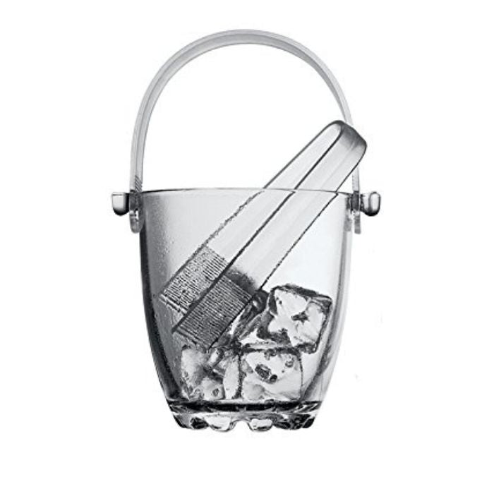 Pasabahçe – Glass Ice Bucket with Tongs