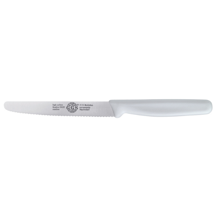Dils White GGS Multi-Purpose Serrated Utility Knife 12cm