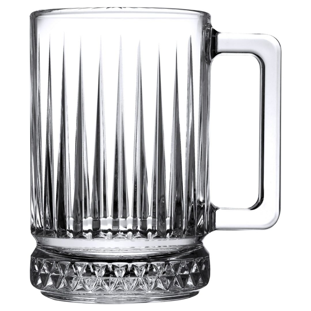 Pasabahce Elysia Diamond Cut Glass Coffee/Latte Cup
