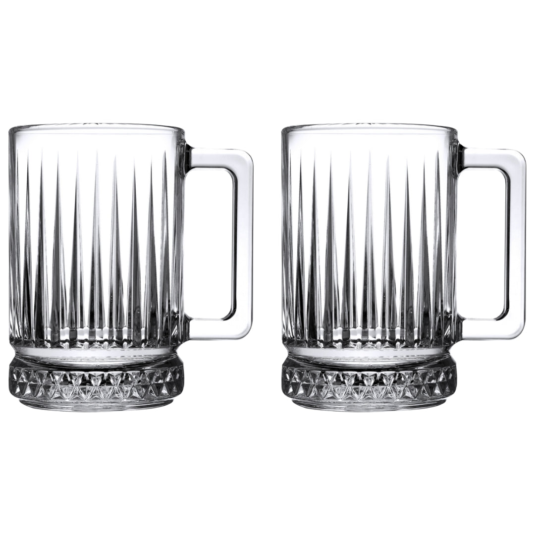 Pasabahce Elysia Diamond Cut Glass Coffee/Latte Cup