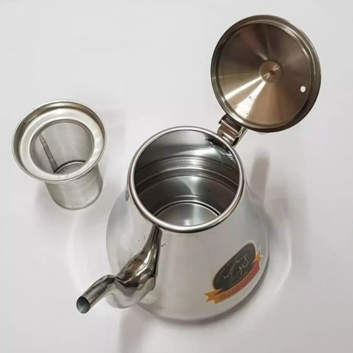 Classy Stainless Steel Teapot with Built-in Strainer – 1.5L