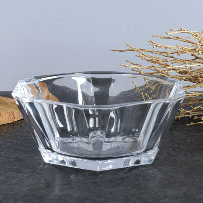 NUDE Collection Glass Serving Bowl – Elegant Square Design
