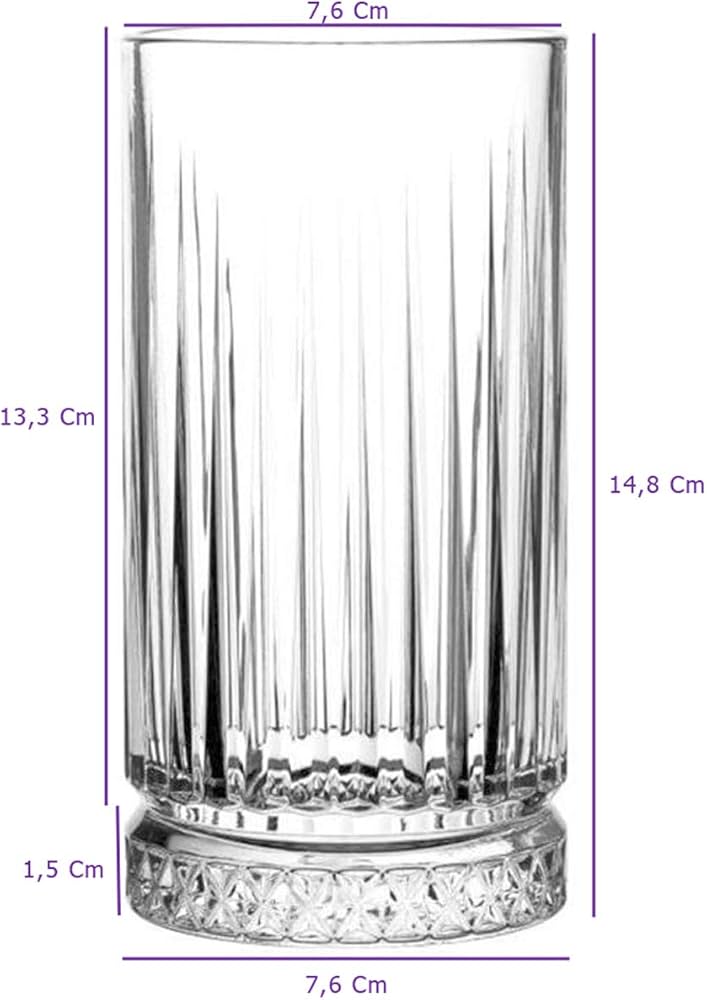 Pasabahce Elysia Highball Glass –(Set of 4)