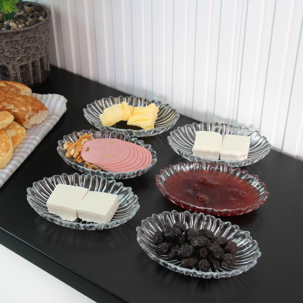 Pasabahce AURORA Small Oval Serving Plates – Set of 3