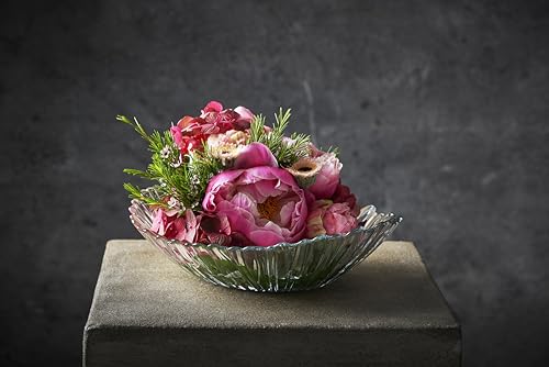 Pasabahce Aurora Oval Centrepiece Glass Serving Bowl Plate