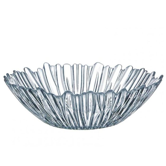 Pasabahce Aurora Round Centrepiece Glass Serving Fruit Bowl Plate