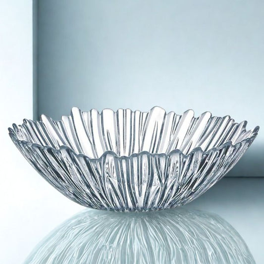 Pasabahce Aurora Round Centrepiece Glass Serving Fruit Bowl Plate