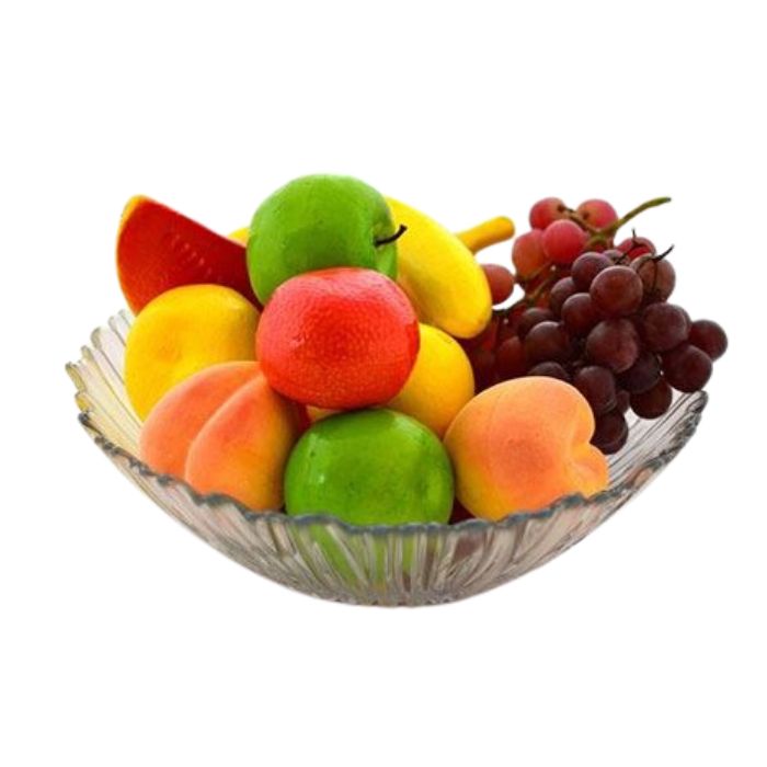 Pasabahce Aurora Round Centrepiece Glass Serving Fruit Bowl Plate