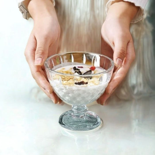 Deli Glassware Glass Dessert Bowl Set –– 6-Piece