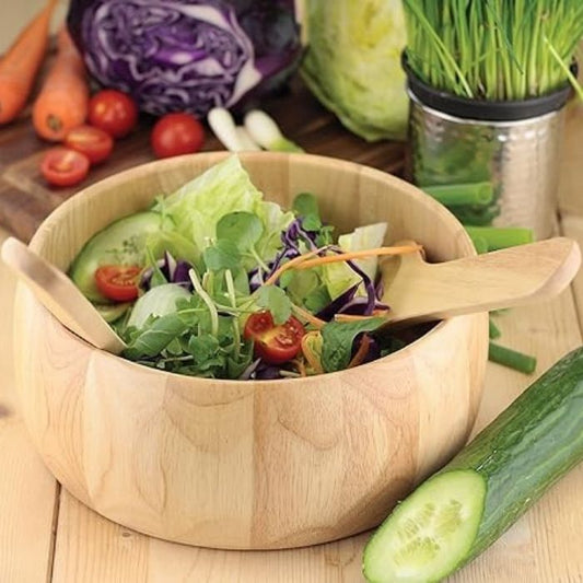 Wooden Salad Bowl Set – 26cm