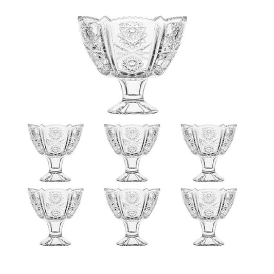 Delisoga – 7-Piece Glass Dessert Bowl Set