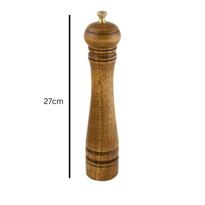 Classic Wooden Salt & Pepper Mill Grinder – 27 cm