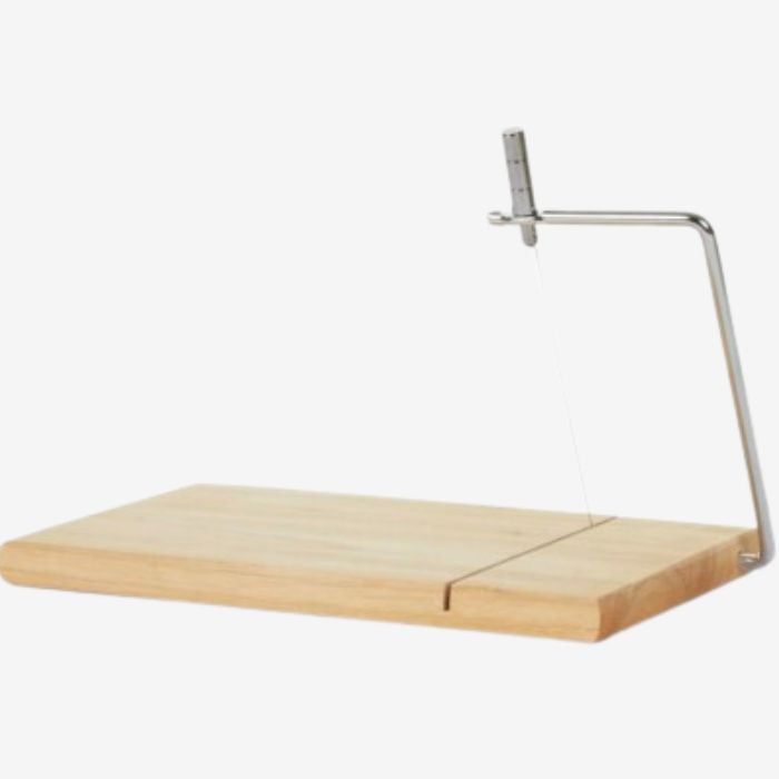 Wooden Cheese Slicer with Adjustable Wire Cutter – Stainless Steel Cheese Cutting Board
