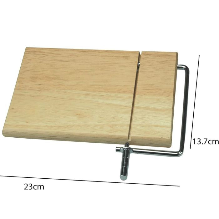 Wooden Cheese Slicer with Adjustable Wire Cutter – Stainless Steel Cheese Cutting Board