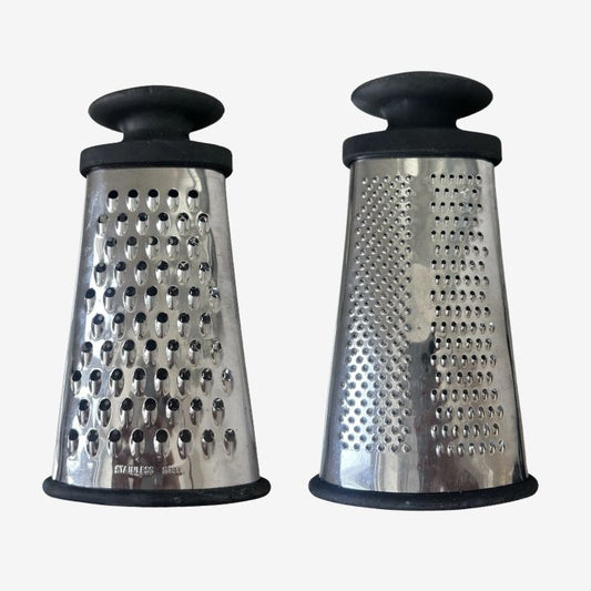 24cm Stainless Steel Grater – Cheese, Vegetable & Nut Handheld Kitchen Grater with Non-Slip Base