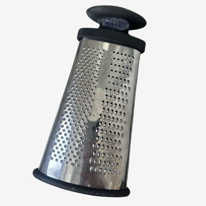 24cm Stainless Steel Grater – Cheese, Vegetable & Nut Handheld Kitchen Grater with Non-Slip Base