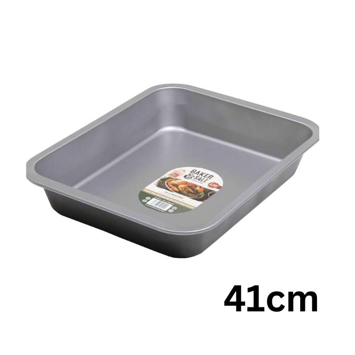 Baker & Salt Non-Stick Roasting Tray – Deep Oven Baking Tray