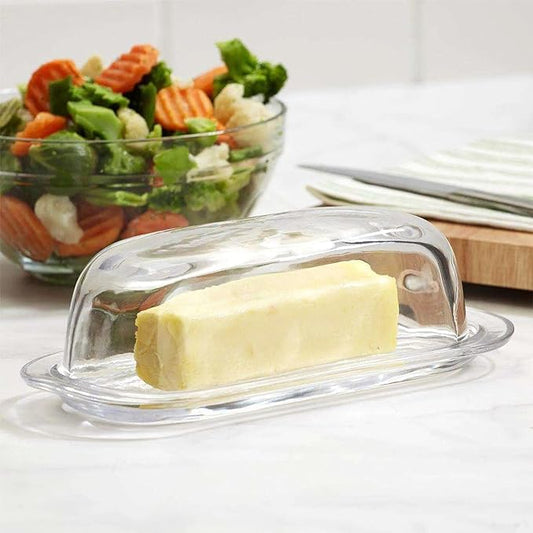 Paşabahçe Glass Butter Dish