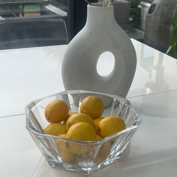 NUDE Collection Glass Serving Bowl – Elegant Square Design