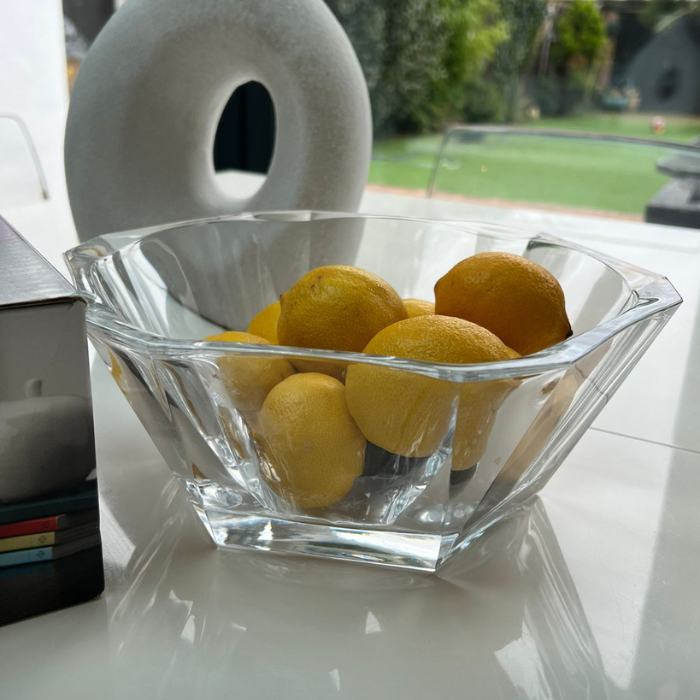 NUDE Collection Glass Serving Bowl – Elegant Square Design