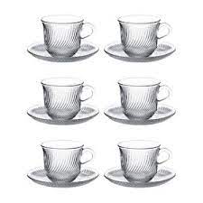 Pasabahce Marmara 6-Piece Turkish Tea Cup Set